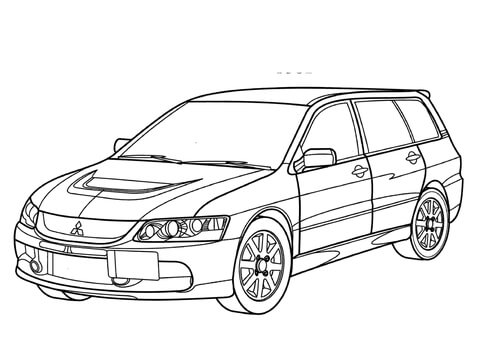 Mitsubishi Eclipse Sketch At Paintingvalley Explore Collection Of