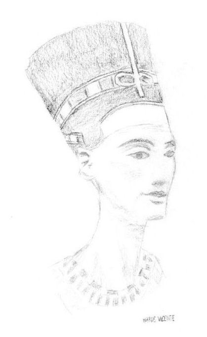 Nefertiti Sketch At PaintingValley Explore Collection Of