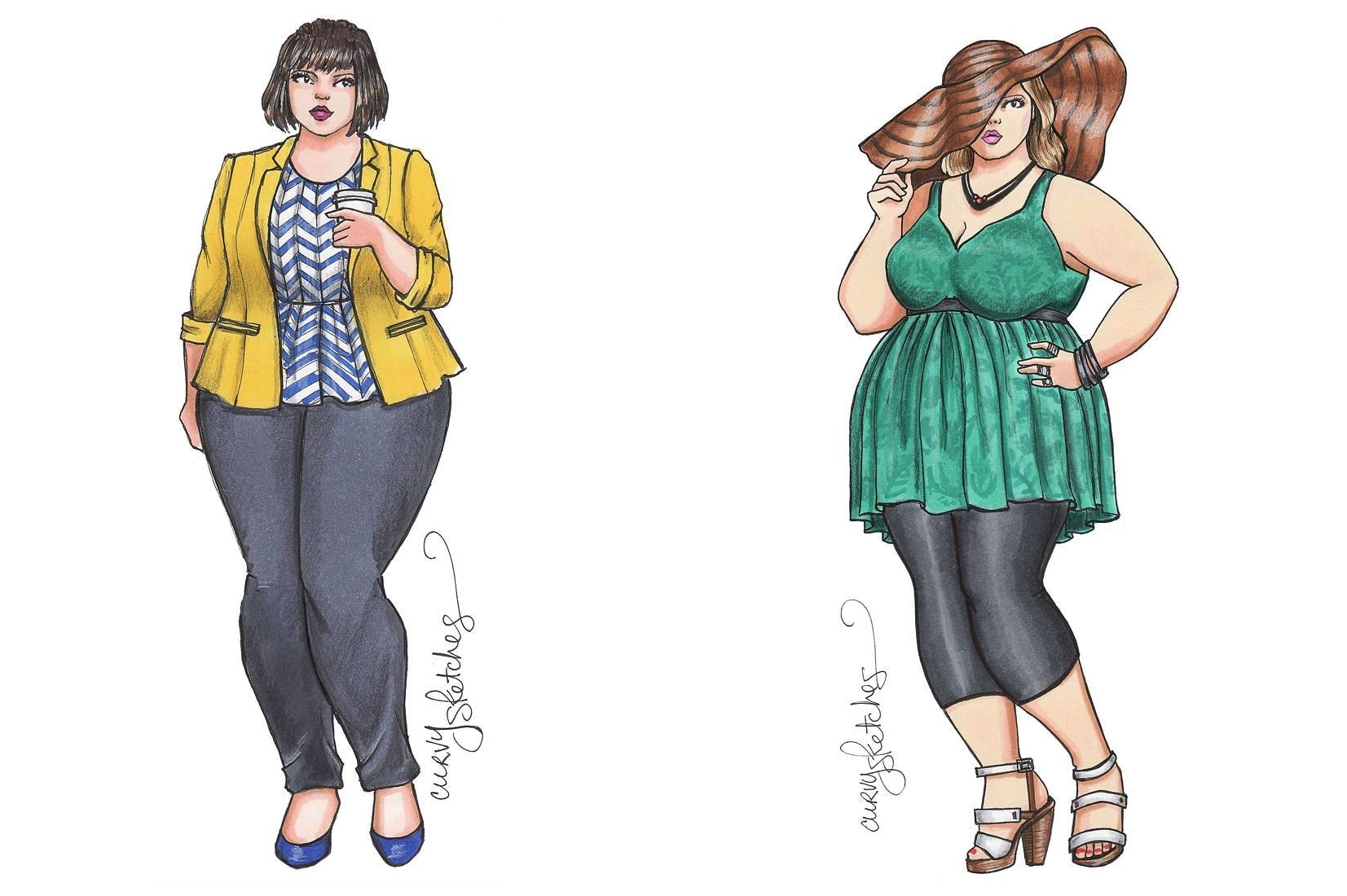 Plus Size Sketches At Paintingvalley Explore Collection Of Plus