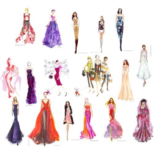 Prom Dress Sketches At Paintingvalley Explore Collection Of Prom