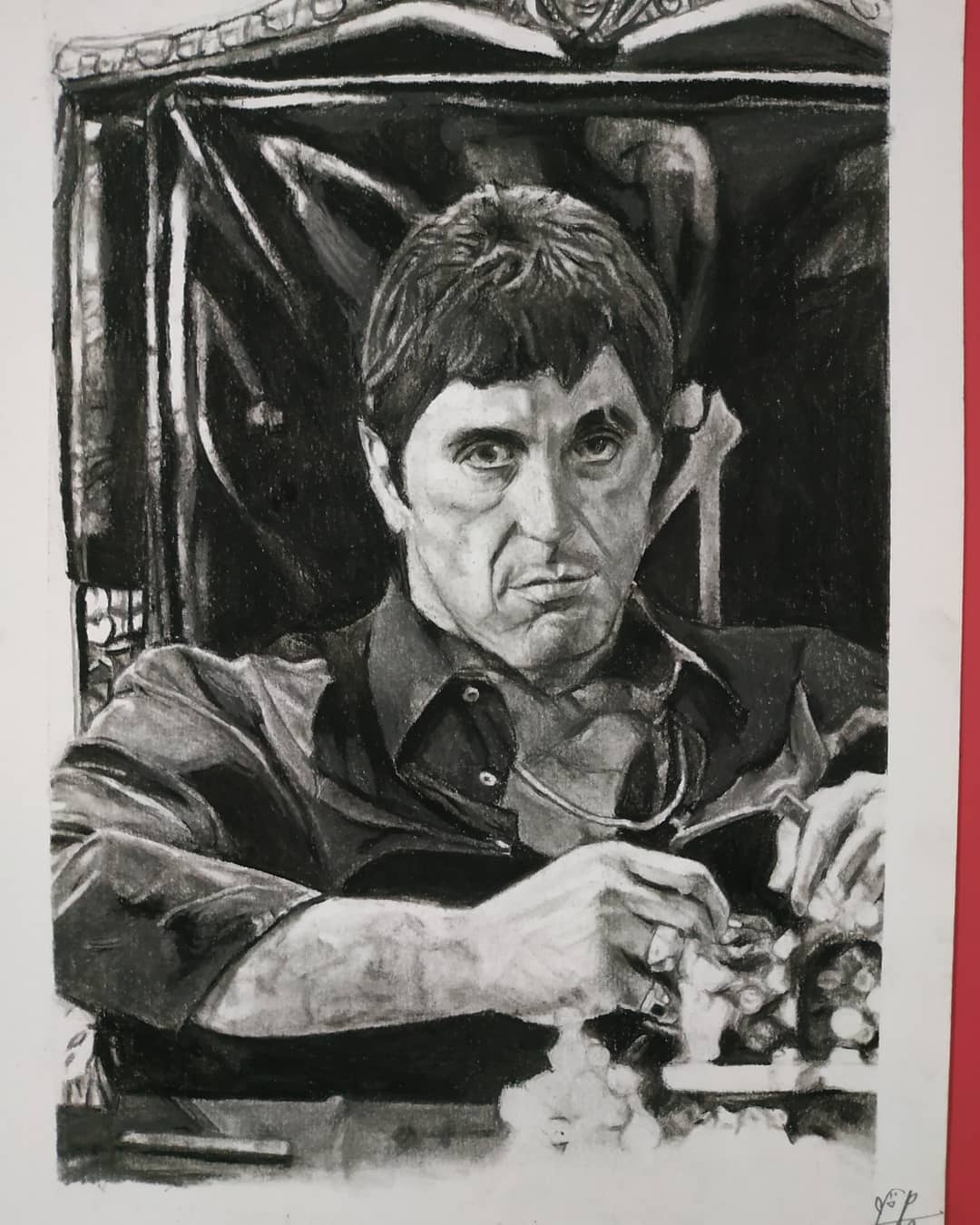 Scarface Sketch At Paintingvalley Explore Collection Of Scarface