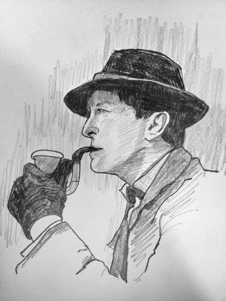 Sherlock Holmes Sketch At PaintingValley Explore Collection Of