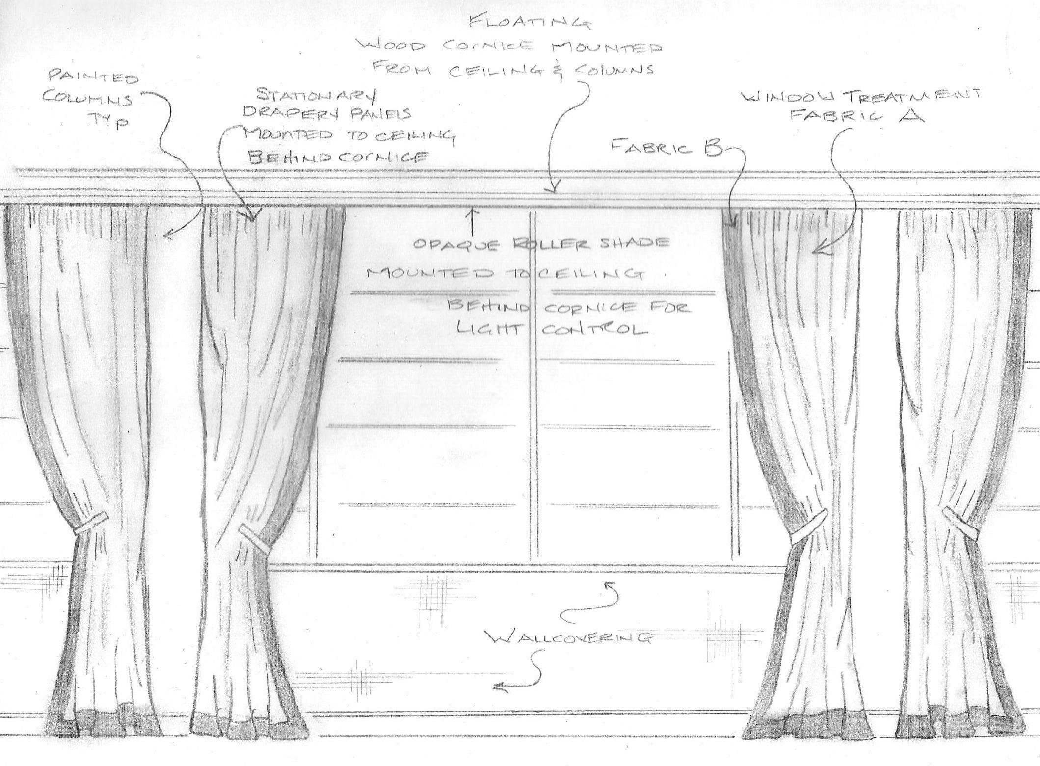 Sketch Curtains At Paintingvalley Explore Collection Of Sketch