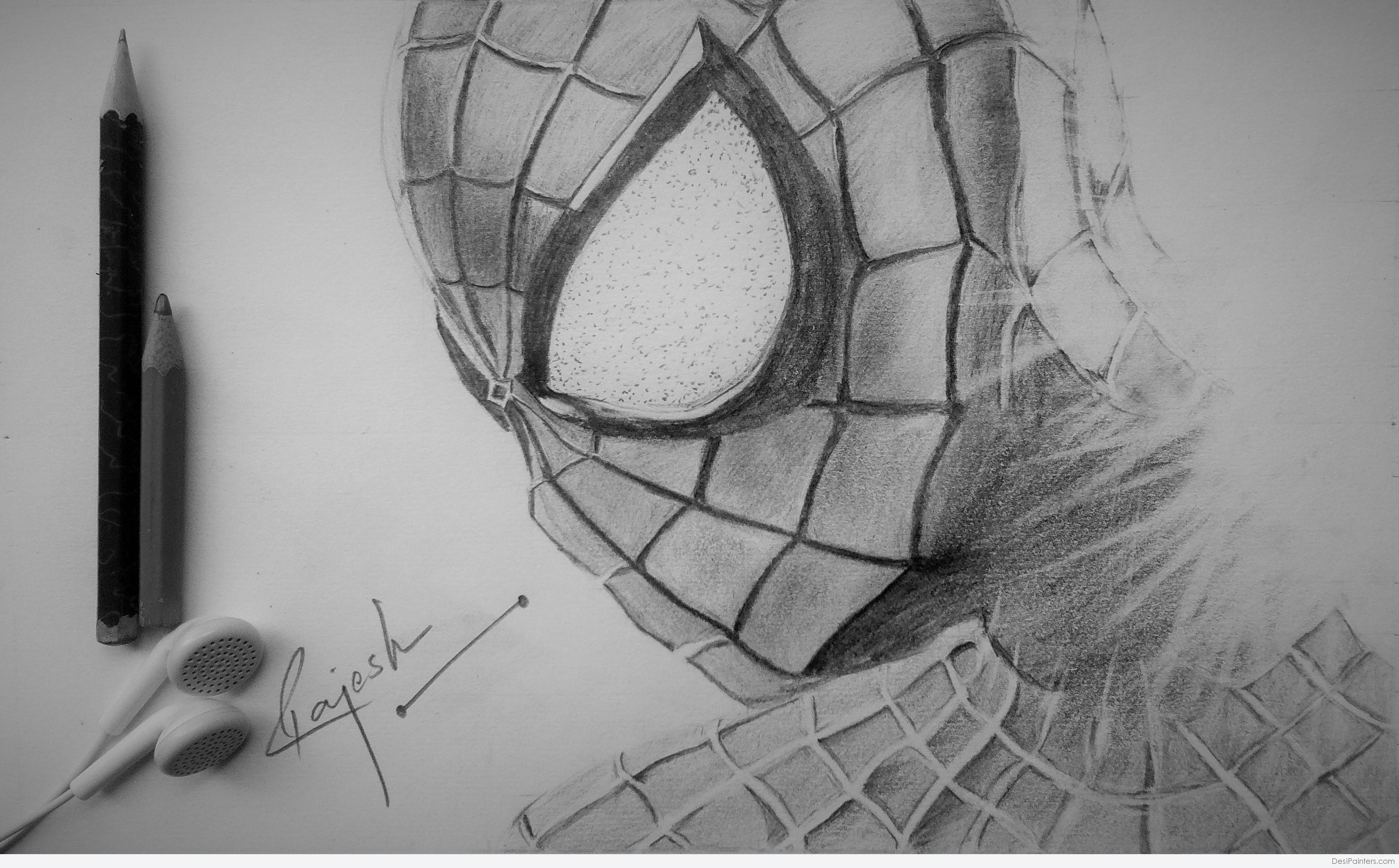 Spiderman Pencil Sketch At PaintingValley Explore Collection Of