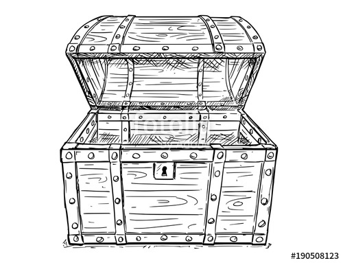 Treasure Chest Sketch At PaintingValley Explore Collection Of