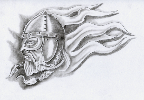 Viking Helmet Sketch At Paintingvalley Explore Collection Of