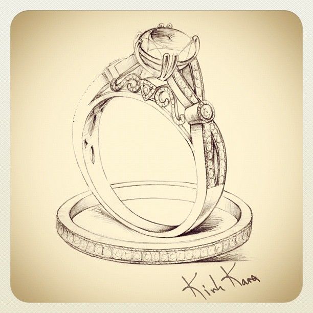 Wedding Ring Sketch At Paintingvalley Explore Collection Of