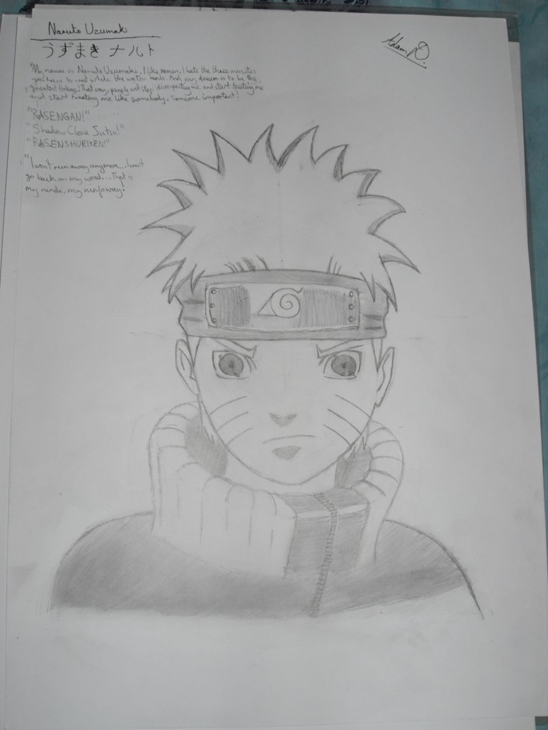 774x1032 Naruto Uzumaki Drawing - 007 Drawing