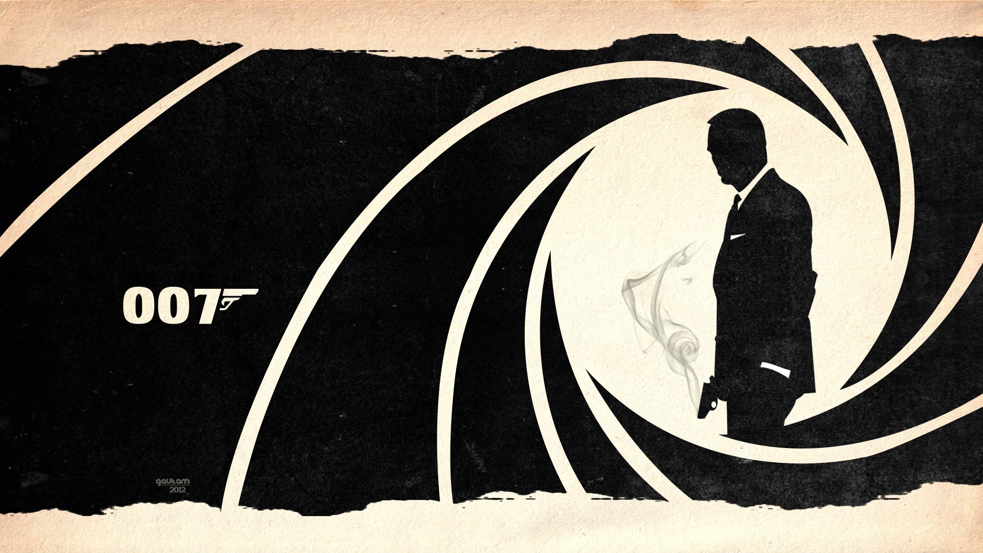 1920x1080 wallpaper drawing, white, black, illustration, movies, brand - 007 Drawing