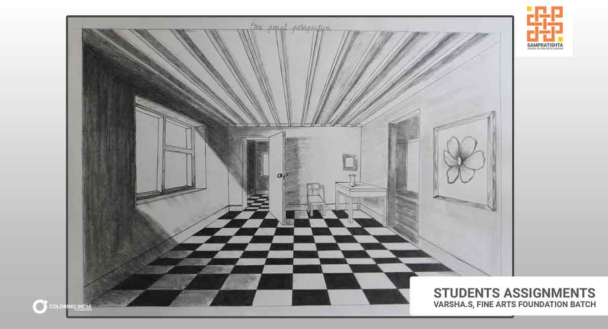 1200x650 One Point Perspective Drawing - 1 Point Perspective Drawing