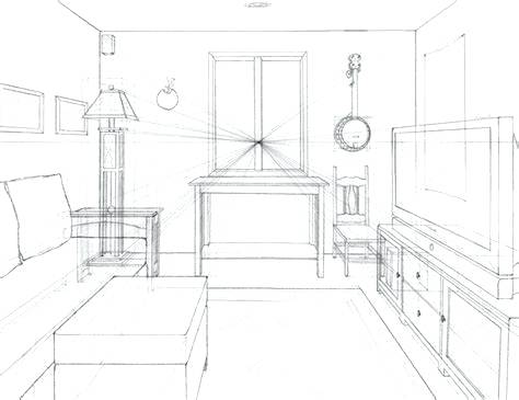 474x365 living room drawing room drawing perspective con google draw - 1 Point Perspective Drawing Room