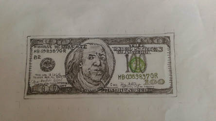 444x250 craig feigin drawing of dollar bill - 100 Dollar Drawing