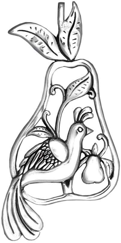 404x810 days of christmas sterling ornaments pendants complete set - 12 Days Of Christmas Drawings