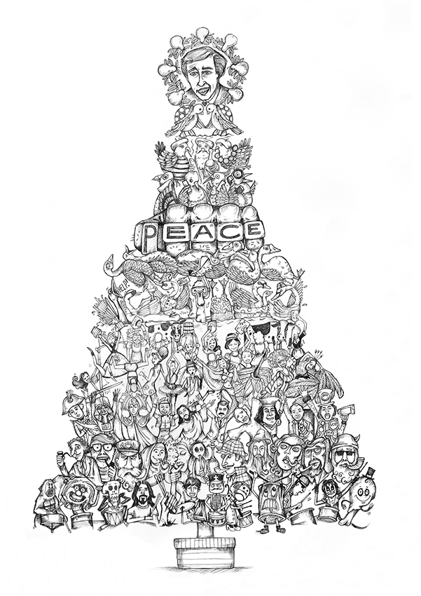 601x850 the days of christmas ! alan partridge in a pear tree! kog - 12 Days Of Christmas Drawings