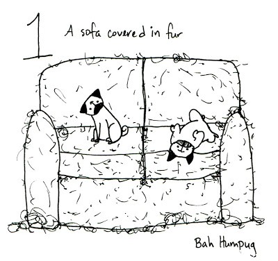 400x376 Pug Drawings Lulu - 12 Days Of Christmas Drawings