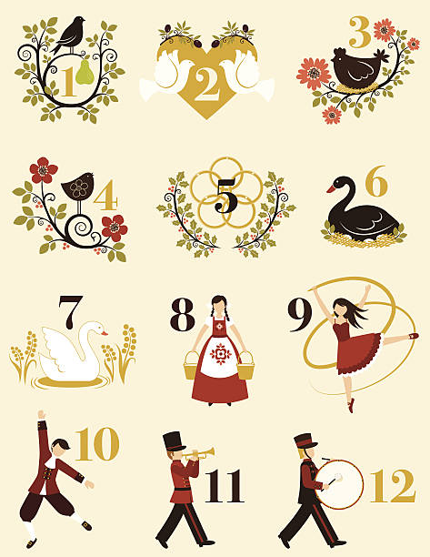 473x612 days of christmas clipart images in collection - 12 Days Of Christmas Drawings