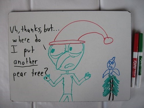 500x375 days of christmas, the hard way math with bad drawings - 12 Days Of Christmas Drawings