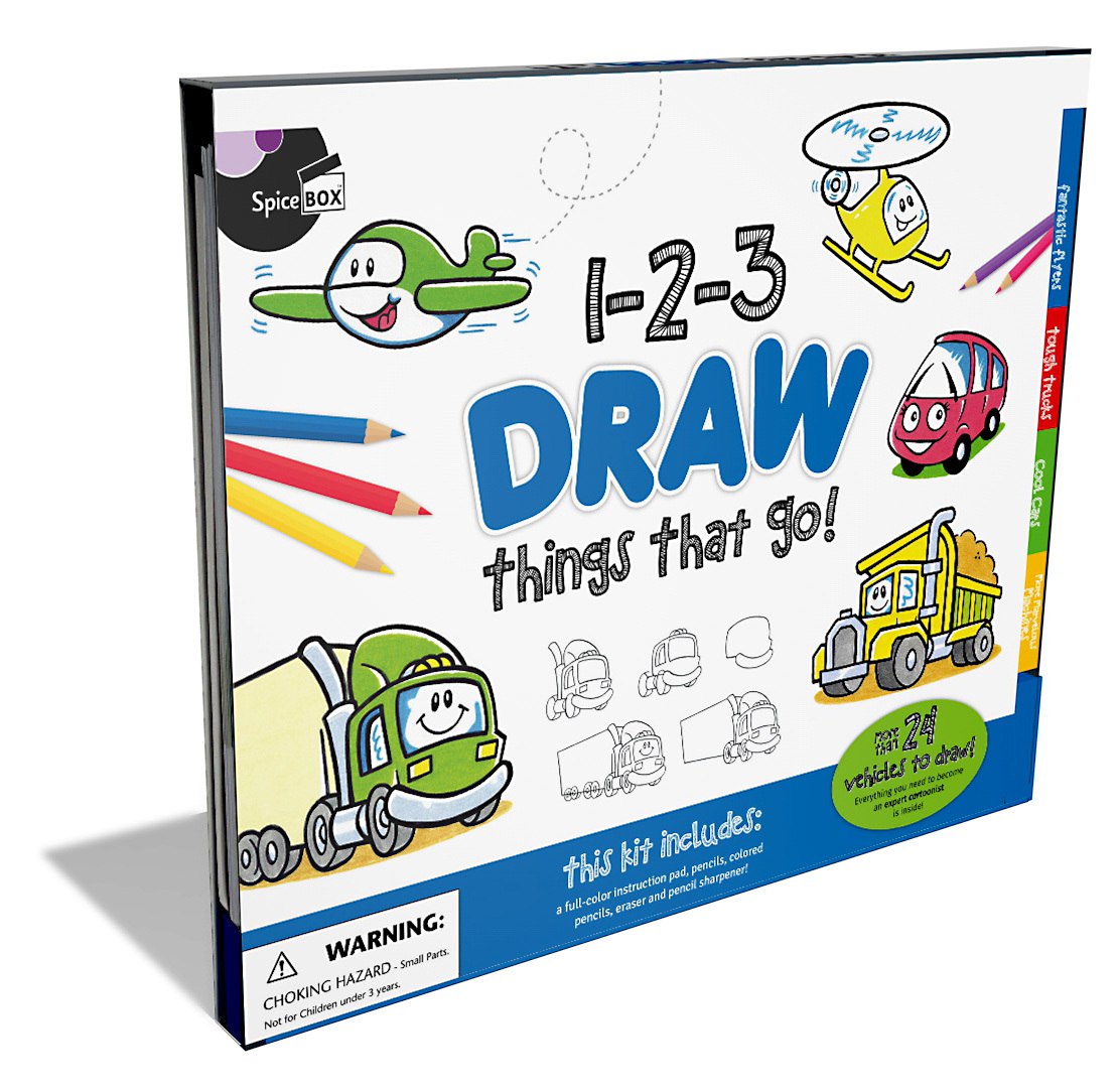 1111x1084 Draw Things That Go - 123 Drawing