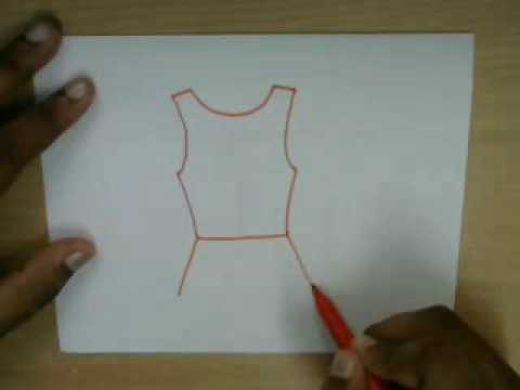 480x360 How To Draw A Girls Dress - 15 Drawing
