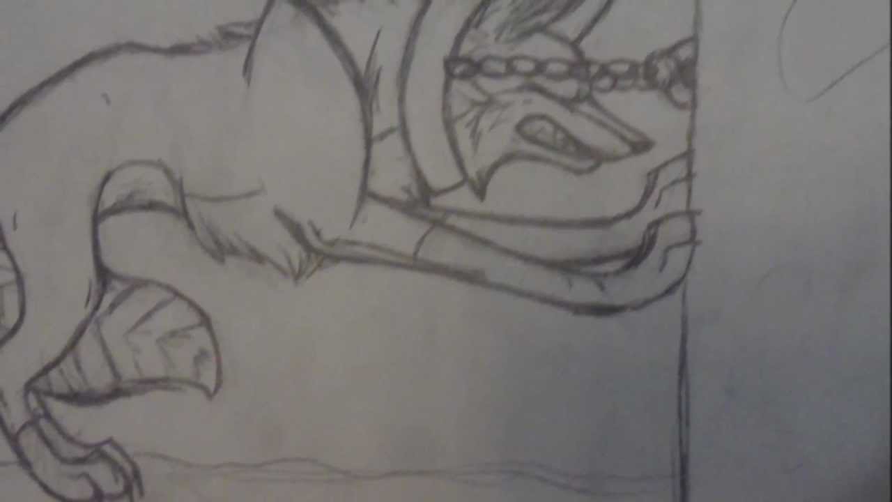 1280x720 vampire lineart chained wolf for free download - 15 Drawing