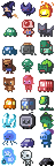 192x576 pixel art - 16 Bit Drawing