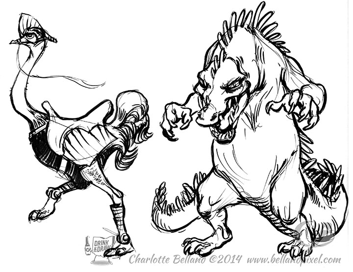 720x556 Drink And Draw Bellandpixel - 16 Bit Drawing