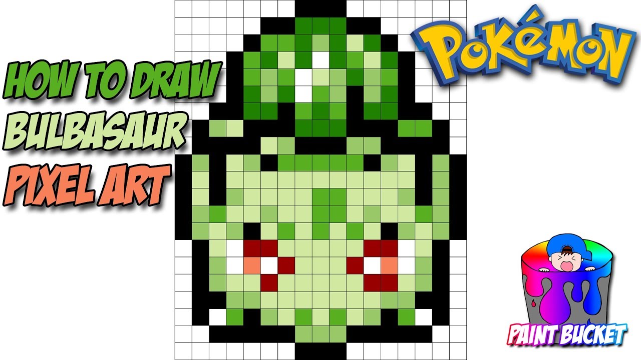 1280x720 How To Draw Bulbasaur - 16 Bit Drawing