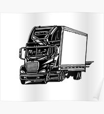 210x230 Wheeler Drawing Posters Redbubble - 18 Wheeler Drawing
