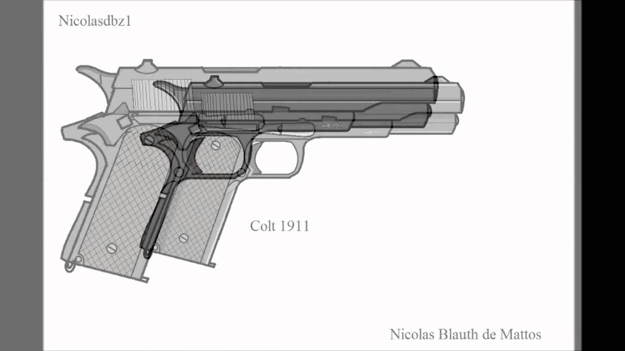 1280x720 colt - 1911 Drawing