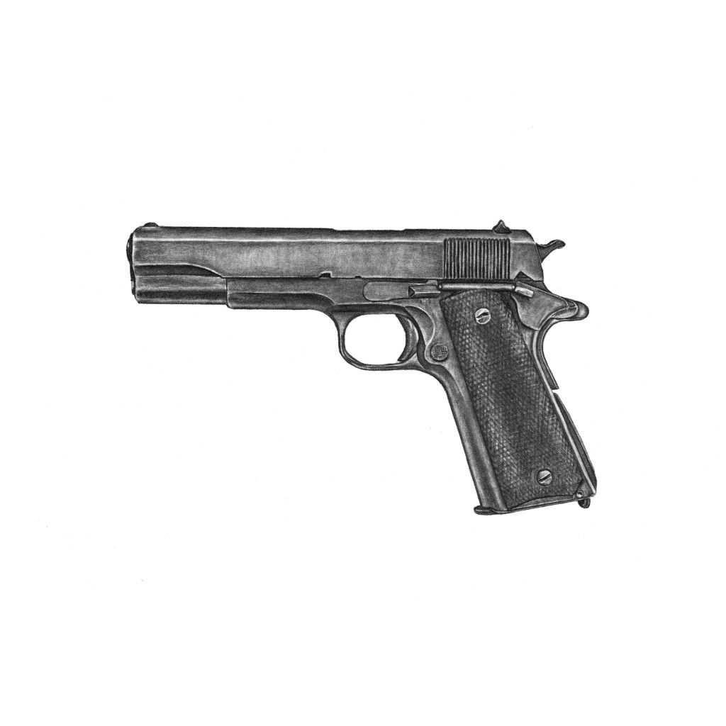 1024x1024 colt gun drawing - 1911 Drawing