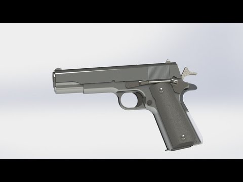 480x360 drawing colt with solidworks - 1911 Drawing