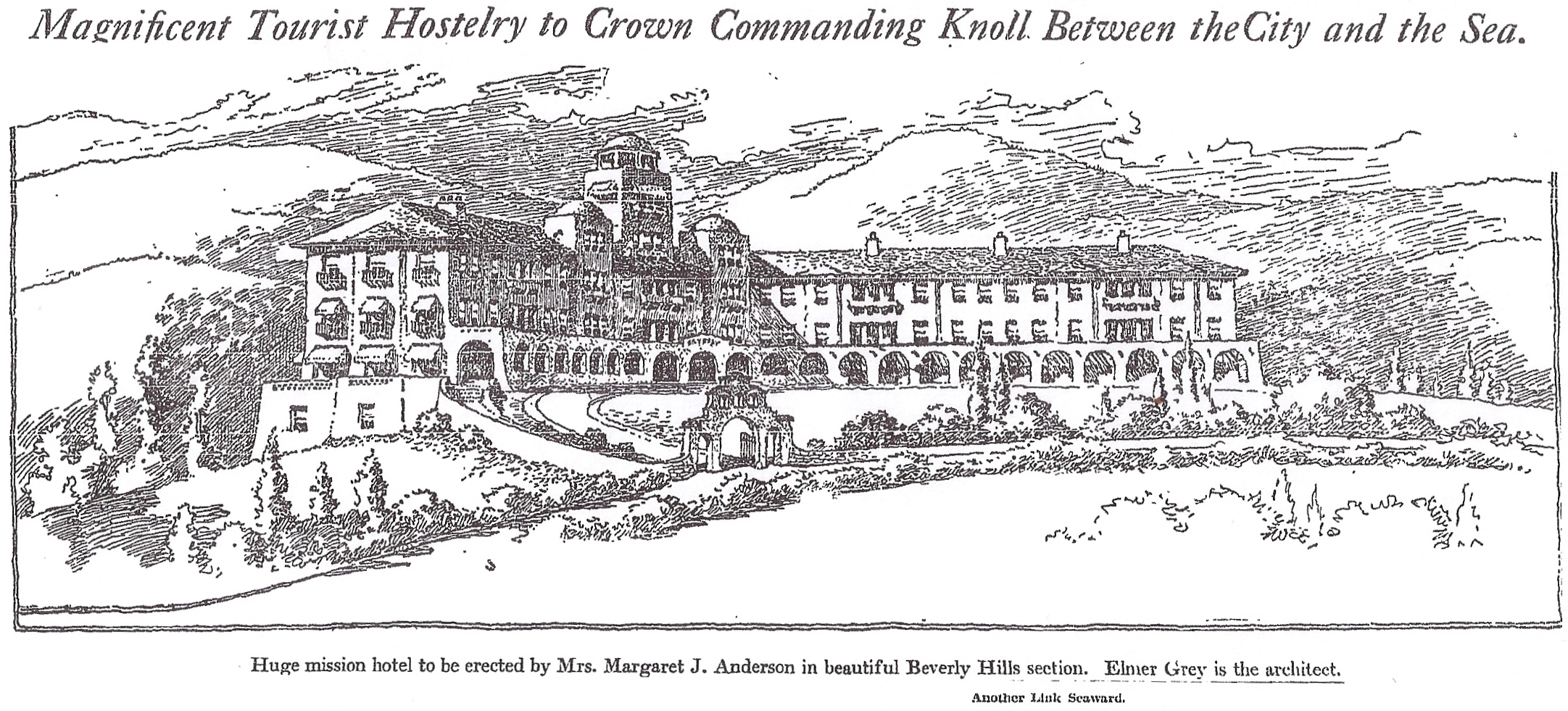 2163x981 Filebeverly Hills Hotel, Drawing - 1911 Drawing