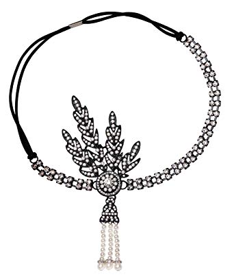 342x404 babeyond flapper headband crystal great gatsby headpiece - 1920s Flapper Drawing