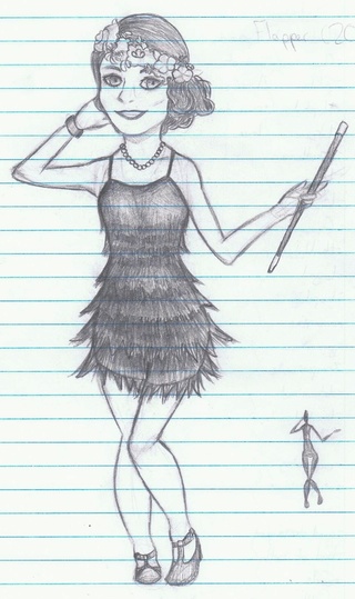 320x539 I'm So Sick Of Not Being Able To Posttake This Paigeeworld, My - 1920s Flapper Drawing