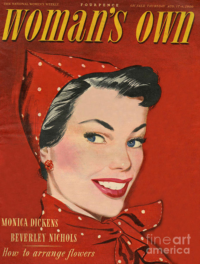 684x900 woman s own uk magazines drawing - 1950s Woman Drawing