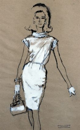 1950s Woman Drawing at PaintingValley.com | Explore collection of 1950s ...