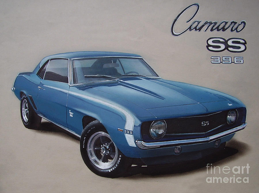 900x670 camaro ss drawing - 1969 Camaro Drawing