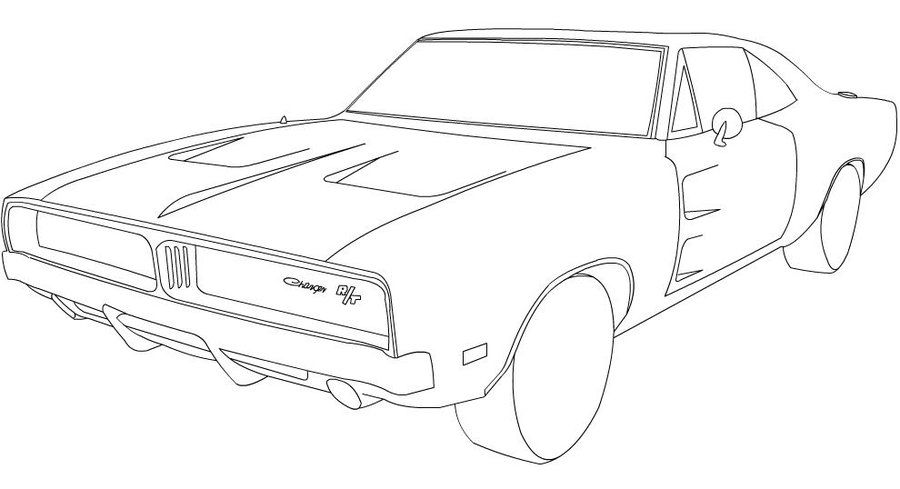 69 Charger Coloring Pages.