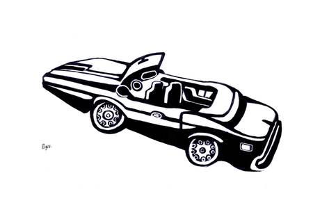 473x315 dodge challenger r t convertable giclee print - 1970 Dodge Challenger Drawing