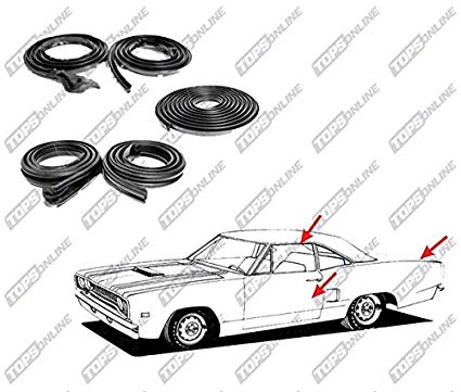 425x361 dodge challenger piece weather seals kit - 1970 Dodge Challenger Drawing