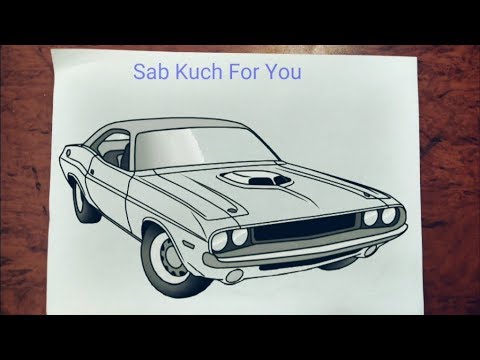 dodge challenger 1970 drawing