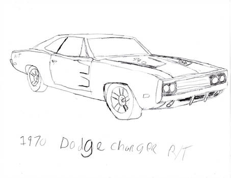453x350 dodge charger rt drawing - 1970 Dodge Charger Drawing