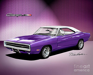 300x240 dodge charger drawings fine art america - 1970 Dodge Charger Drawing