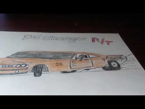 480x360 mopar arts dodge charger hemi drawing - 1970 Dodge Charger Drawing