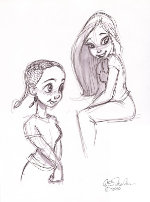 298x400 The Ol' Sketchbook Cute Girls - 2 Girls Drawing