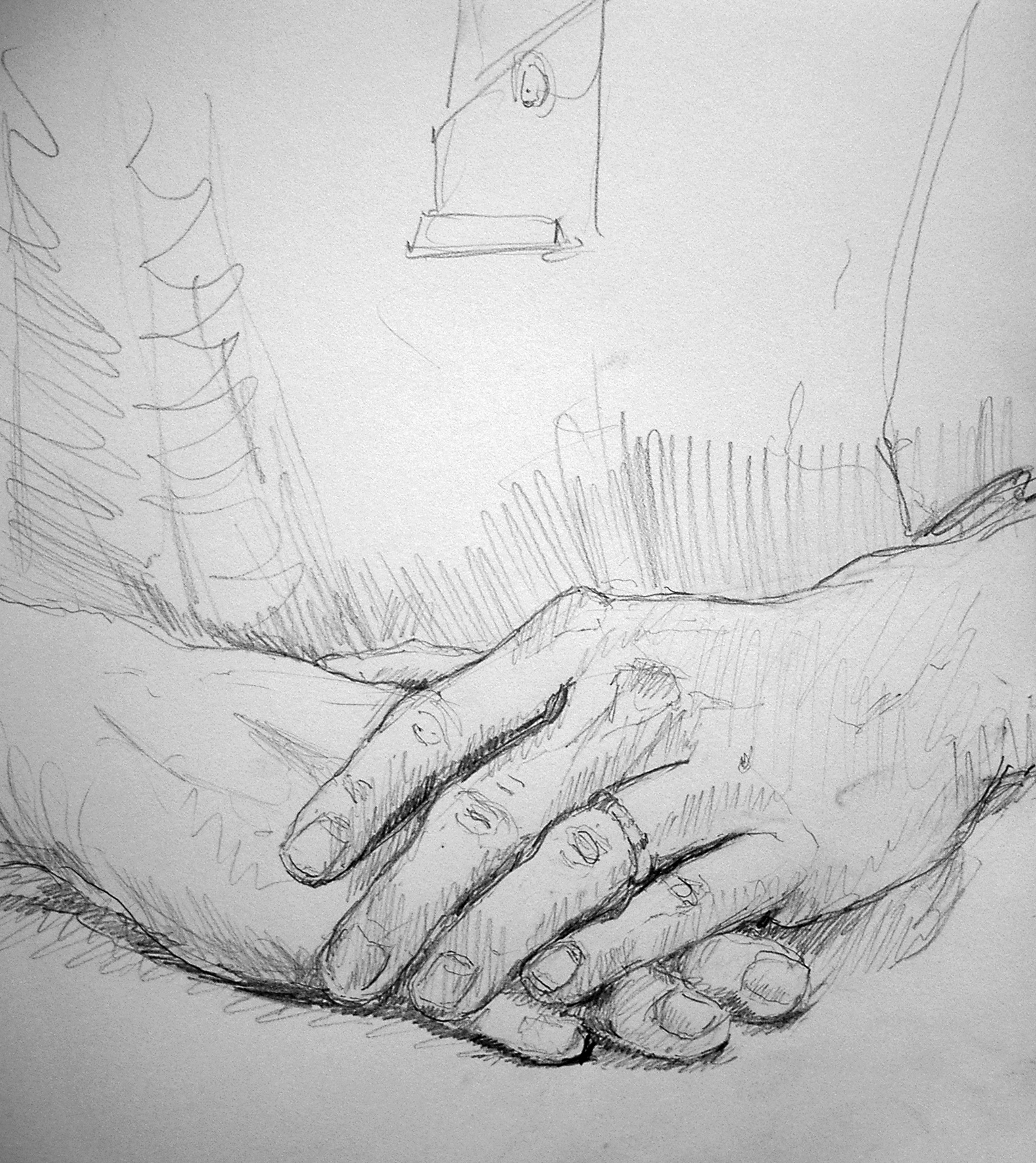 1576x1768 Drawings Of My Students' Hands - 2 Hands Drawing