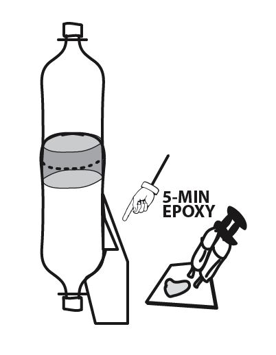 402x518 soda bottle water rocket steps - 2 Liter Bottle Drawing