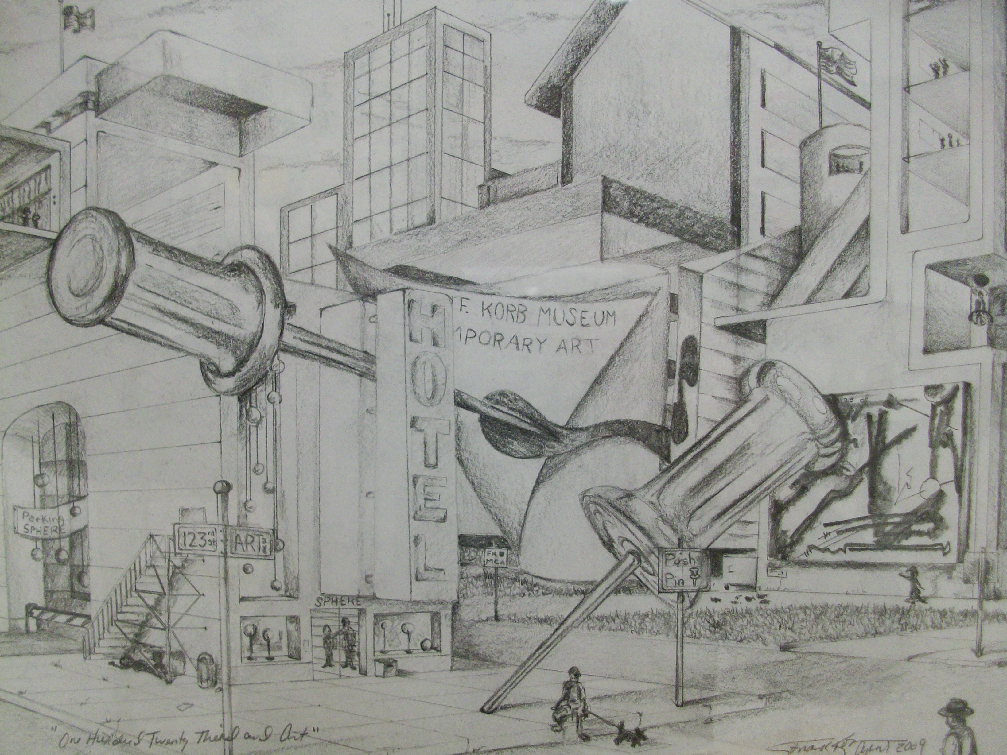 3280x2460 Point Perspective Drawing Art With Korb - 2 Perspective Drawing