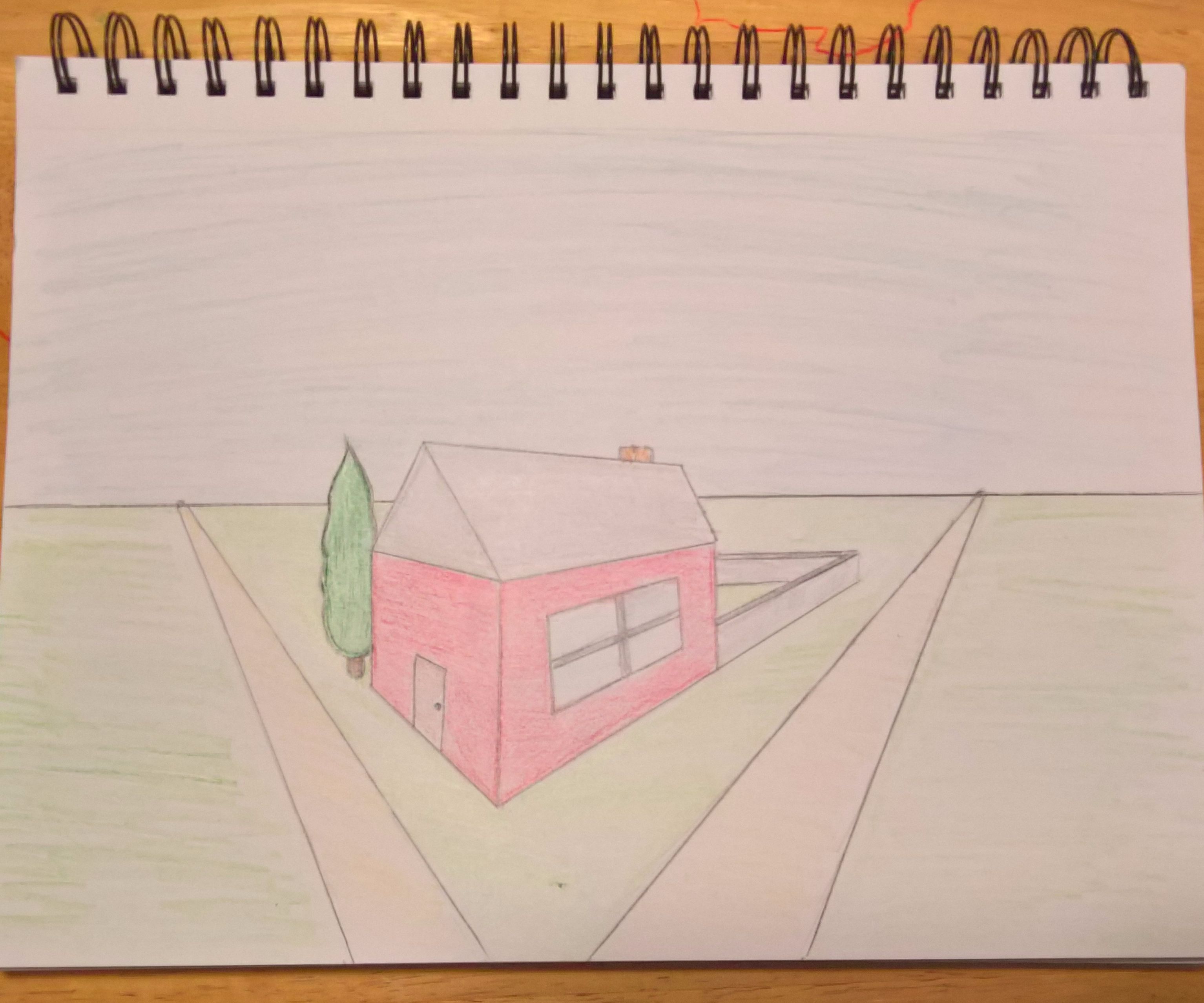 3068x2555 How To Draw A House In Point Perspective Steps - 2 Point Perspective Drawing House