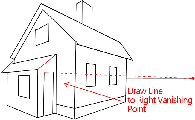 652x400 How To Draw A House With Easy Point Perspective Techniques - 2 Point Perspective Drawing House
